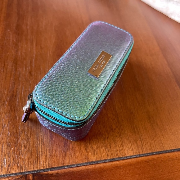 RARE Henri Bendel Galactic Petrol lipstick cosmetic case!!! Never used!! - Picture 3 of 7